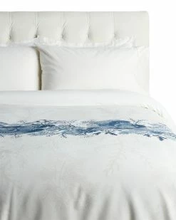Deals ✔️ Garnier Thiebaut Coquillages Bleu 300TC Cotton Sateen Duvet Cover Home Duvet Inserts & Duvets 👍