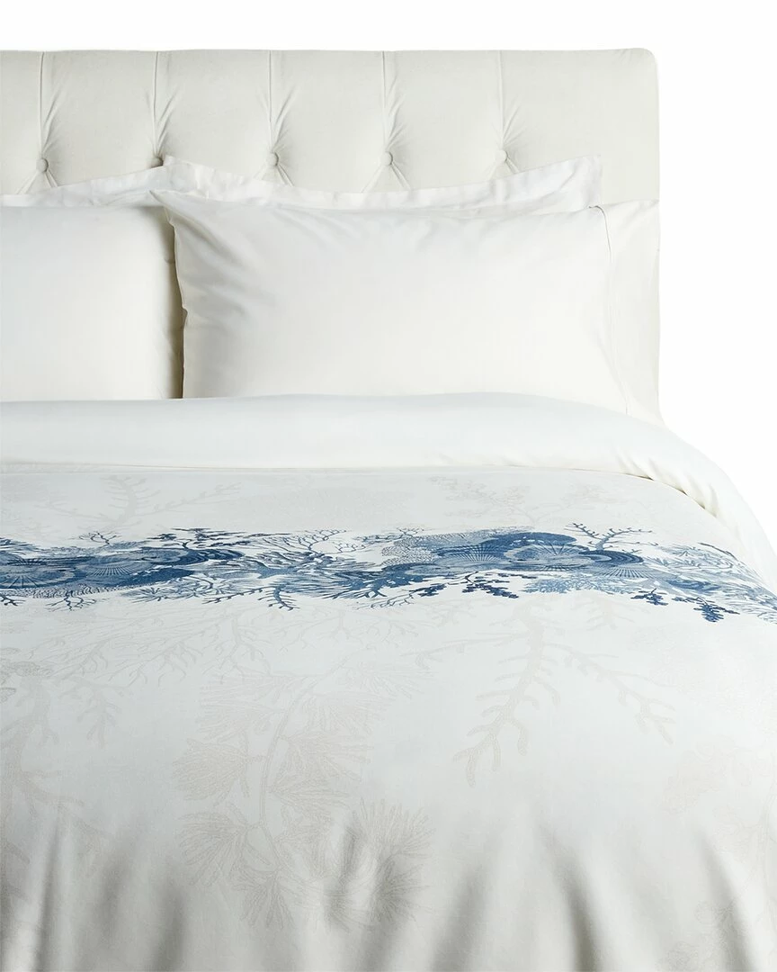 Deals โ๏ธ Garnier Thiebaut Coquillages Bleu 300TC Cotton Sateen Duvet Cover Home Duvet Inserts & Duvets ๐