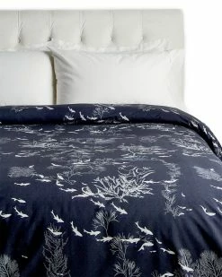 Flash Sale 👍 Garnier Thiebaut Ocean Indien Encre 200TC Cotton Percale Duvet Cover Home Duvet Inserts & Duvets 🎁