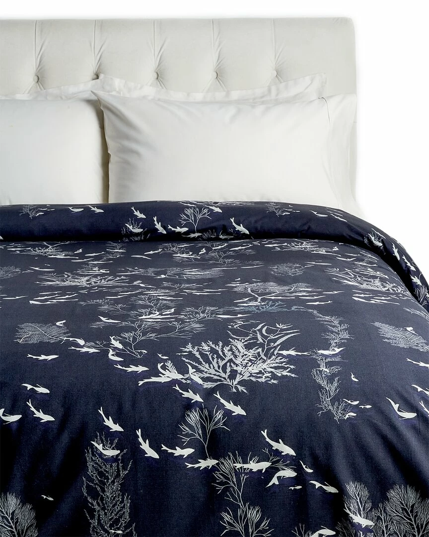 Flash Sale 👍 Garnier Thiebaut Ocean Indien Encre 200TC Cotton Percale Duvet Cover Home Duvet Inserts & Duvets 🎁
