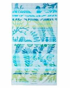 New ⌛ Garnier Thiebaut Sous La Mer Aqua Cotton Beach Towel Home Beach Towels 🔔