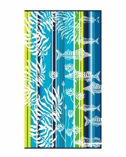 Best Pirce 👍 Garnier Thiebaut Aquarium Bleu Beach Towel Home Beach Towels 👍