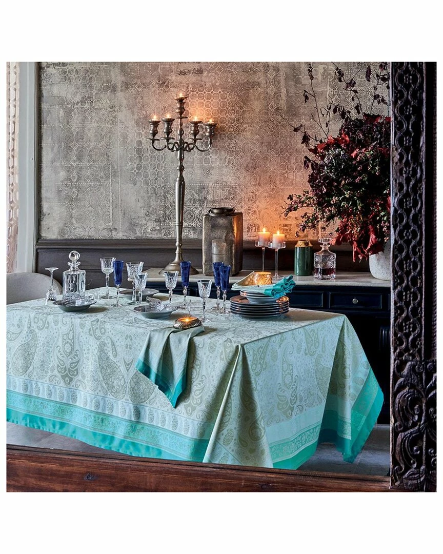 New ๐ Garnier Thiebaut Pondichery Lagon Tablecloth Home Linens ๐ - Image 3