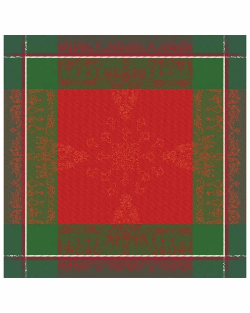 Best Sale ✨ Garnier Thiebaut Noel Baroque Rouge Tablecloth Home Linens 👍 - Image 2