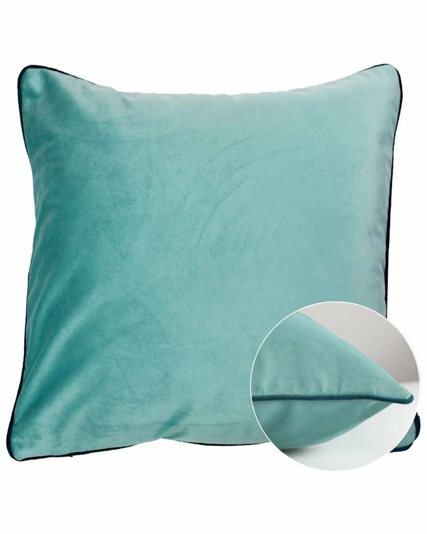 Budget ๐ Garnier Thiebaut Velours Bleu-Canard Cushion Cover Home Linens ๐