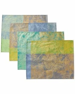 Coupon ❤️ Garnier Thiebaut Mille Esprit Jardin Ete 🧥 Coated Placemats (Set Of 4 Home Linens 😍