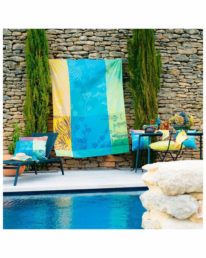 Best reviews of ๐ Garnier Thiebaut Aquatic Rainbow Tablecloth Home Linens โ - Image 2