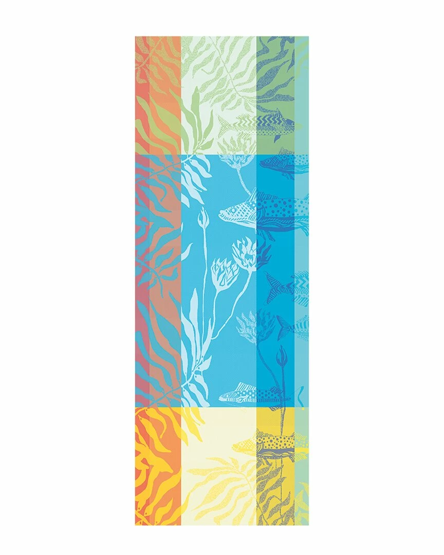 Cheapest 🤩 Garnier Thiebaut Aquatic Rainbow Table Runner Home Linens 🎁
