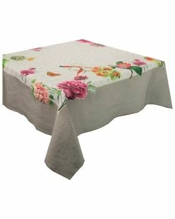 Promo 👏 Garnier Thiebaut Gaia Floralies Tablecloth Home Linens ✨