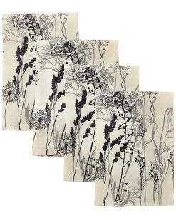 Buy 👍 Garnier Thiebaut Escapades Sepia Napkins (Set Of 4) Home Linens 🔔