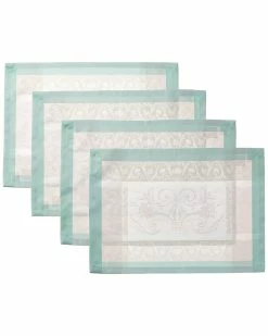 Cheapest 🌟 Garnier Thiebaut Jardin De La Reine Celadon Placemats (Set Of 4) Home Linens ✔️