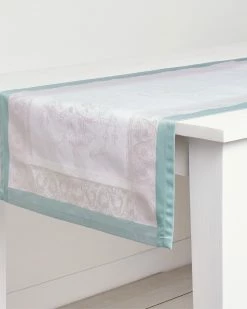 Buy 🎁 Garnier Thiebaut Jardin De La Reine Celadon Tablerunner Home Linens 🎁