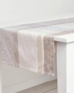 Budget ⌛ Garnier Thiebaut Mille Dentelles Naturel Tablerunner Home Linens 😀
