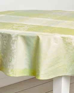 Brand new ✔️ Garnier Thiebaut Mille Dentelles Prairie Round Tablecloth Home Linens 💯