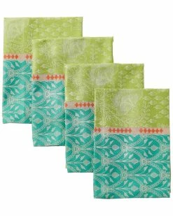 Promo 🧨 Garnier Thiebaut Mille Saris Kerala Napkins (Set Of 4) Home Linens 🔥