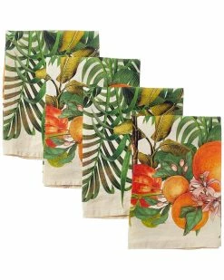 Discount ✨ Garnier Thiebaut Vintage Garden Natural Napkins (Set Of 4) Home Linens 😀
