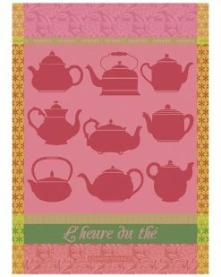 Hot Sale 👏 Garnier Thiebaut Heure Du The Rose Set Of 2 Kitchen Towels Home Linens 🛒