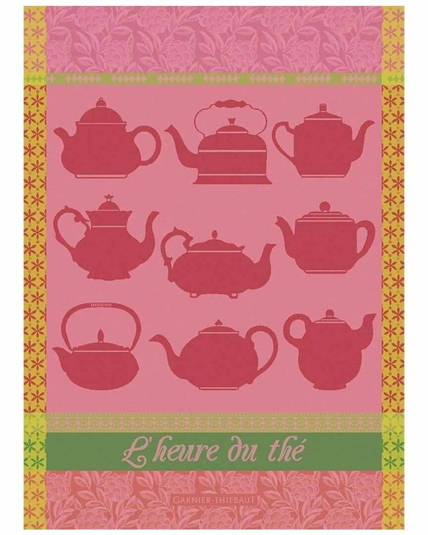 Hot Sale ๐ Garnier Thiebaut Heure Du The Rose Set Of 2 Kitchen Towels Home Linens ๐