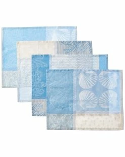 Promo 🔔 Garnier Thiebaut Mille Oceans Ecume Placemats (Set Of 4) Home Linens 🎉
