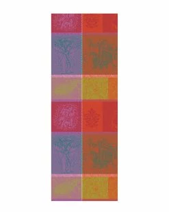 Coupon 🤩 Garnier Thiebaut Mille Holi Festival 61in X 22in Tablerunner Home Linens 🎁